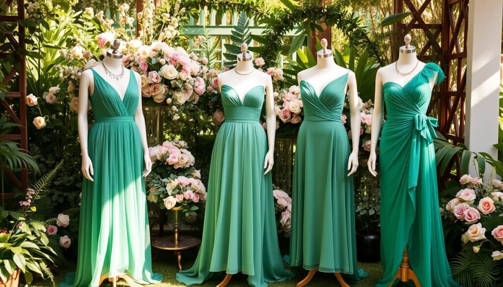 Emerald Green Wedding Guest Outfits