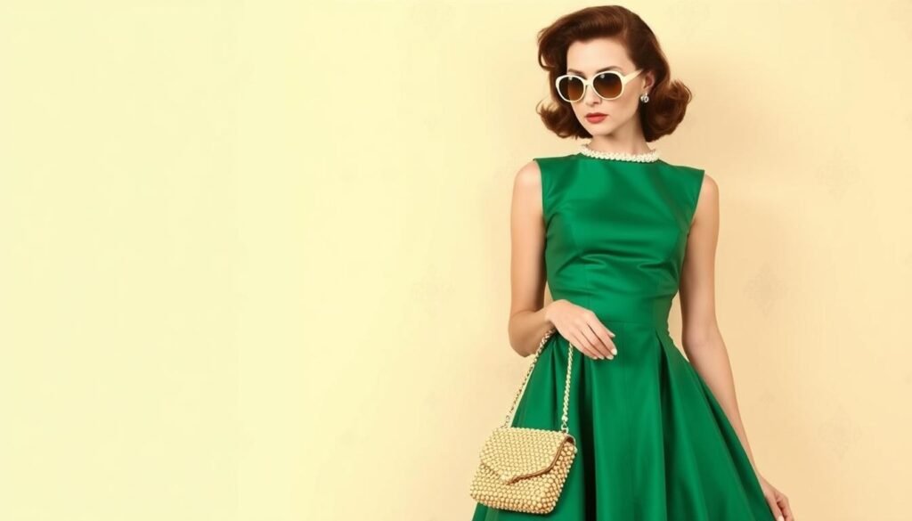 Vintage Emerald Green Fashion