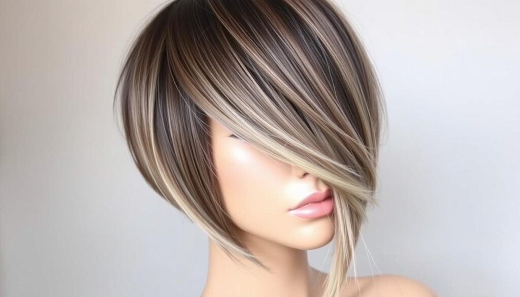 angled bob haircut