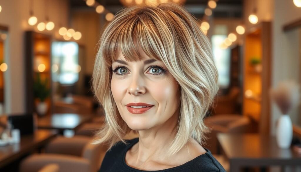 flattering haircuts for women over 40